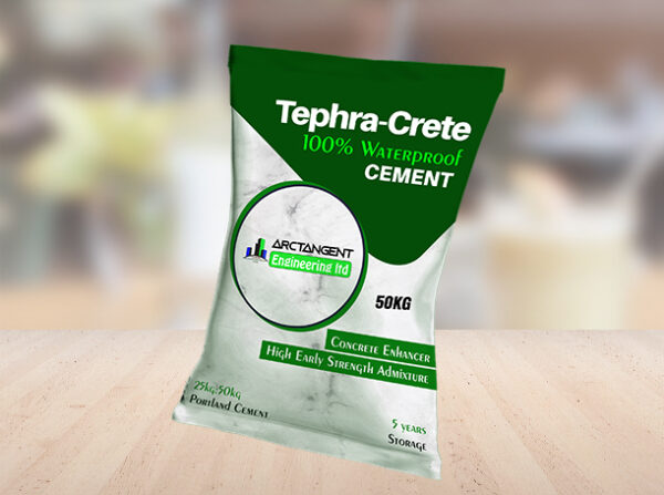 TEPHRA-CRETE WATERPROOF CEMENT